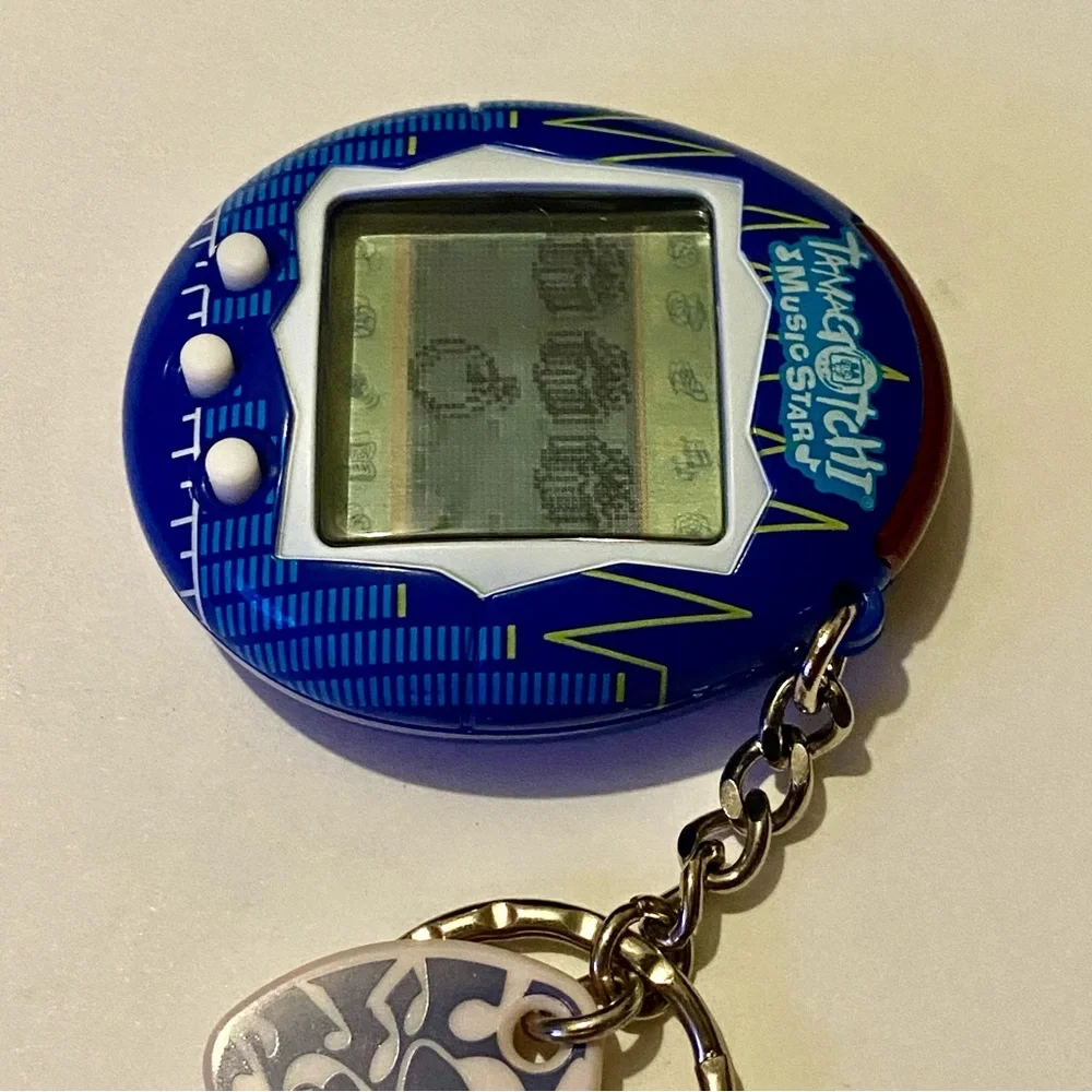 ✨ Tamagotchi Connection V6 2004 Original Music Star Bar Frequency Electric Blue